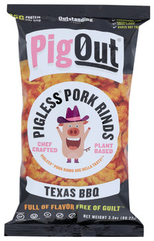 Pigout: Vegan Pork Rind Texas Bbq, 3.5 Oz