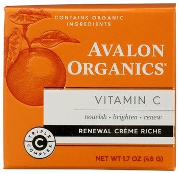 Avalon Organics: Creme Riche Renewal, 1.7 Oz