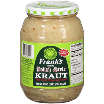 Franks: Polish Style Kraut, 32 Oz