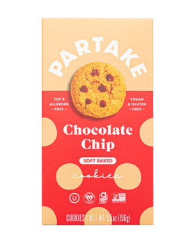 Partake Foods: Soft Baked Chocolate Chip Cookies, 5.5 Oz