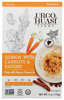 Urcohuasi Farms: Quinoa With Carrots And Raisins, 6 Oz