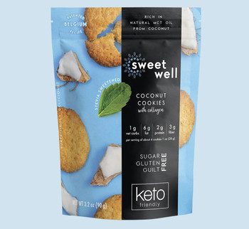 Sweetwell: Cookies Coconut Keto, 3.2 Oz