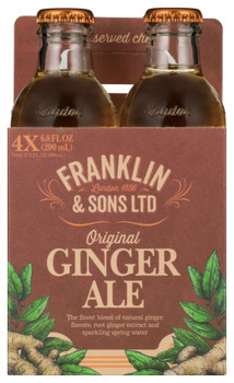 Franklin & Sons: Ginger Ale 4pk, 800 Ml