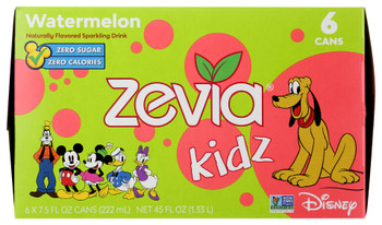 Zevia: Soda Watermelon Kidz 6pk, 45 Fo