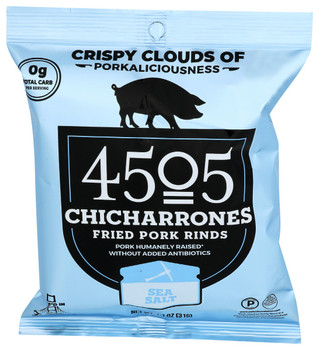 4505 Meats: Chicharrones Fried Pork Rinds Sea Salt, 1.1 Oz