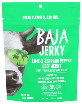 Baja Jerky: Lime And Serrano Beef Jerky, 2.5 Oz