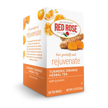 Red Rose: Turmeric Orange Herbal Tea, 18 Bg