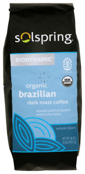 Solspring: Coffee Dk Roast Brazilian, 1 Ea