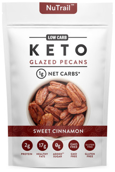 Nutrail: Sweet Cinnamon Keto Glazed Pecans, 4 Oz