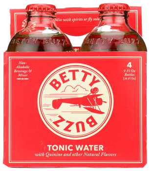 Betty Buzz: Tonic Water Cocktail Mixer 4 Pack, 36 Fo