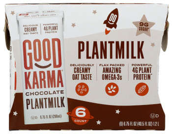 Good Karma: Chocolate Plantmilk 6 Pack, 40.5 Fo