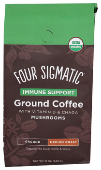 Four Sigmatic: Immune Support Ground Coffee, 12 Oz