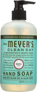 Mrs Meyers Clean Day: Soap Hand Liq Basil, 12.5 Oz