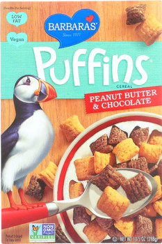 Barbara's: Puffins Cereal Peanut Butter And Chocolate, 10.5 Oz