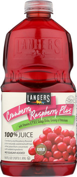 Langers: 100% Juice Cranberry Raspberry, 64 Oz