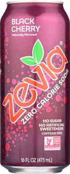 Zevia: Black Cherry Soda, 16 Oz