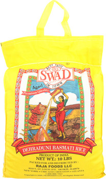 Swad: Indian White Basmati Rice, 10 Lb
