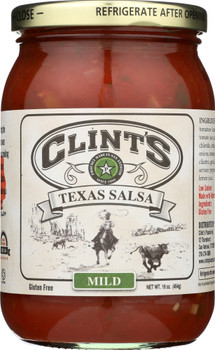 Clint's: Texas Salsa Mild, 16 Oz