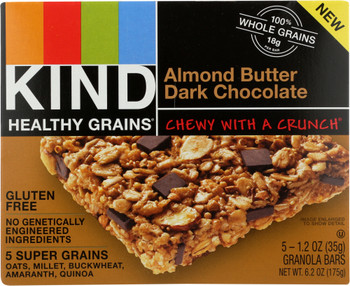 Kind: Bar Almond Butter Dark Choco, 6.2 Oz