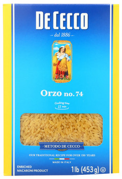 De Cecco: Pasta Orzo, 16 Oz
