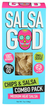 Salsa God: Chip And Salsa Combo Pack Medium Heat, 7 Oz
