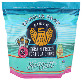 Siete: Sea Salt Grain Free Tortilla Chips 6pack, 6 Oz