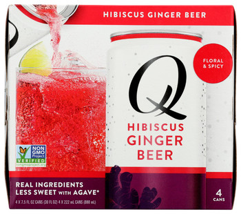 Q Tonic: Beer Hibiscus Ginger 4pk, 30 Fo