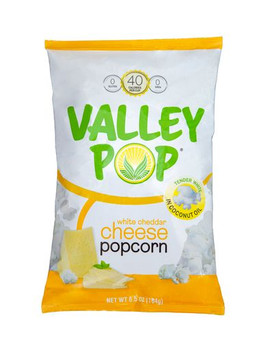 Valley Pop: Popcorn White Cheddar, 6.5 Oz