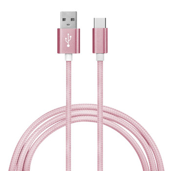 Charge and Sync USB-A to USB-C(TM) Cable, 3 Feet (Pink)