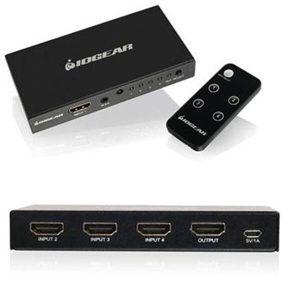 4Port4K HDMI Switch and Remote