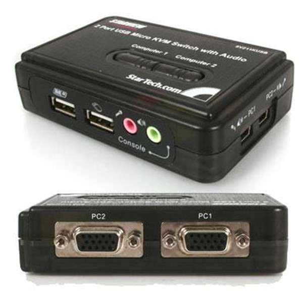 2 Port USB KVM Switch w Audio - SV211KUSB
