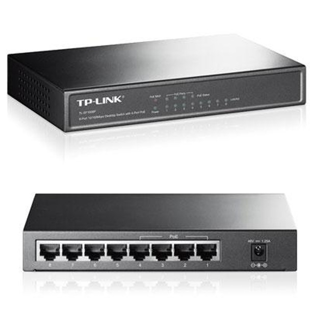 8 Port FE PoE Desktop Switch