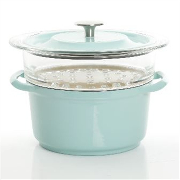 3qt casserole w Glass steamer - 12761103