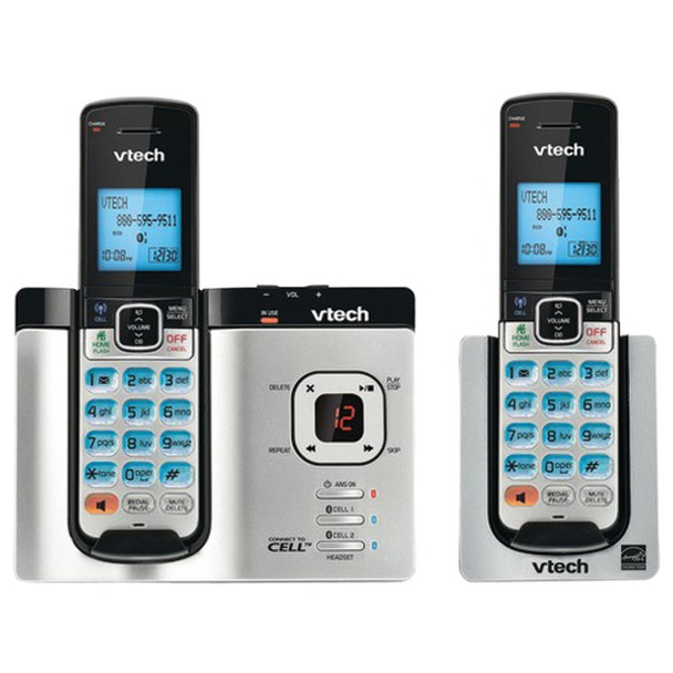 DECT 6.0 Connect-to-Cell(TM) 2-Handset Cordless Phone System