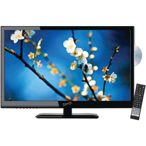 24" 1080p LED TV/DVD Combination, AC/DC Compatible with RV/Boat