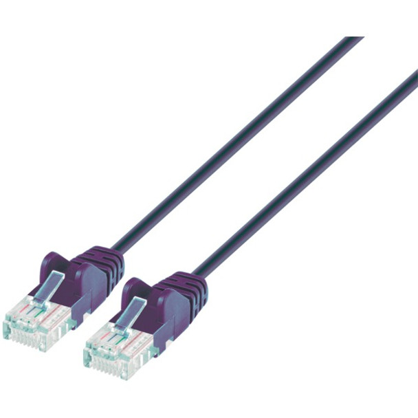 Blue CAT-6 UTP Slim Network Patch Cable with Snagless Boots (7 Feet)