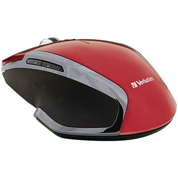 Wireless Notebook 6-Button Deluxe Blue LED Mouse (Red)