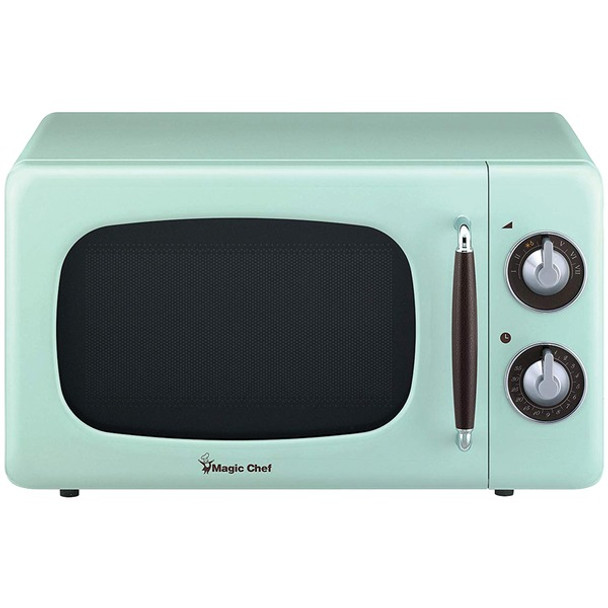 .7 Cubic-ft 700-Watt Retro Microwave (Mint Green)