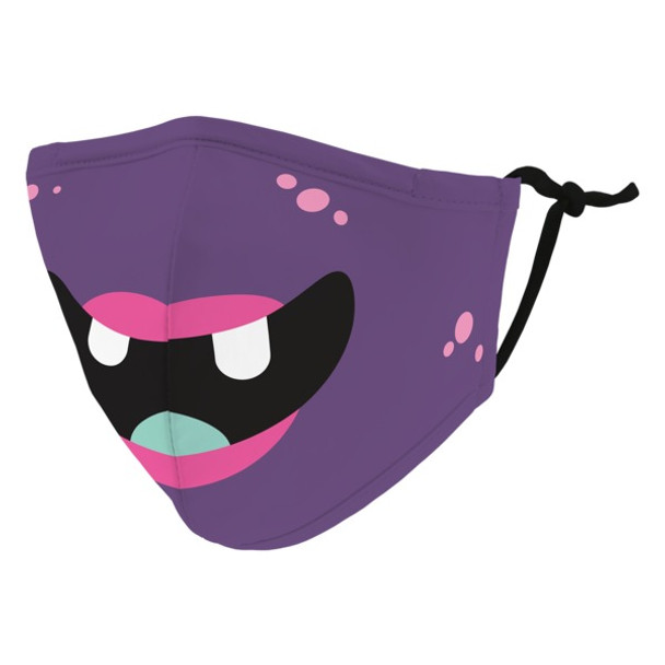 Kid's Reusable/Washable Cloth Face Mask with Filter Pocket (Little Purple Monster)