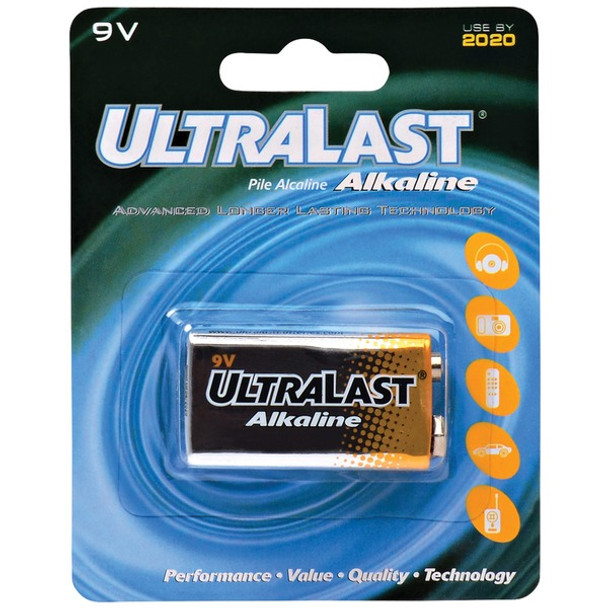 ULA9V 9-Volt Alkaline Battery