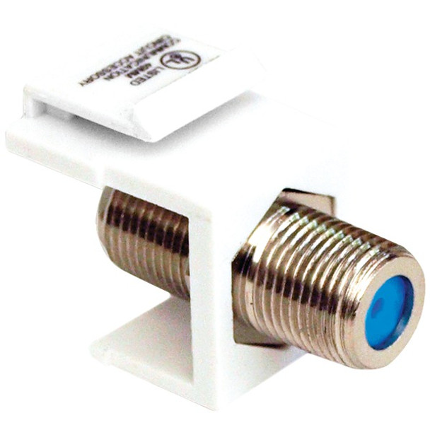 Keystone Jack with 2.4GHz F-Connector (White)
