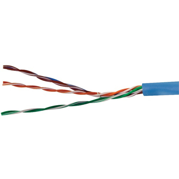 CAT-5E UTP Solid Riser CMR Cable, 1,000ft (Blue)