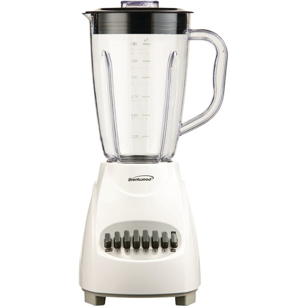 12-Speed Blender with Plastic Jar (White)