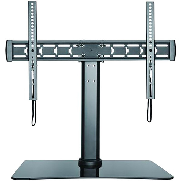 32-Inch to 70-Inch Adjustable Tabletop TV Stand with Glass Base