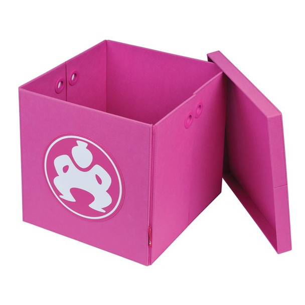 14-Inch Folding Furniture Cube (Pink)