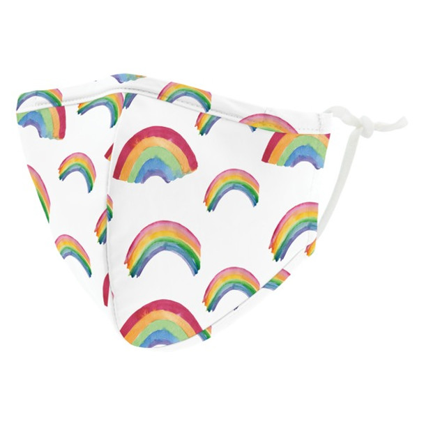 Kid's Reusable/Washable Cloth Face Mask with Filter Pocket (Rainbow)