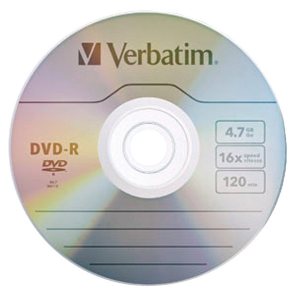 4.7GB 120-Minute 16x DVD-Rs with Branded Surface, 10 pk