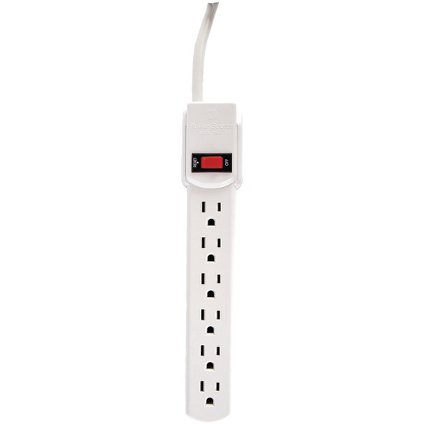 6-Outlet Power Strip with 9ft Cord