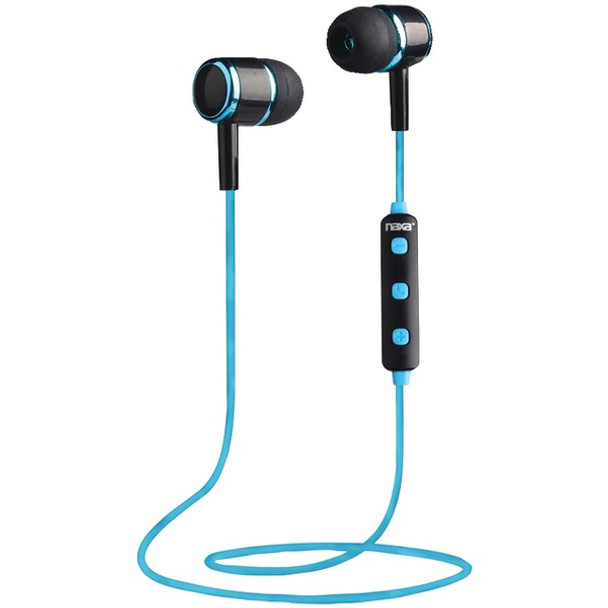 Bluetooth(R) Isolation Earbuds with Microphone & Remote (Blue)