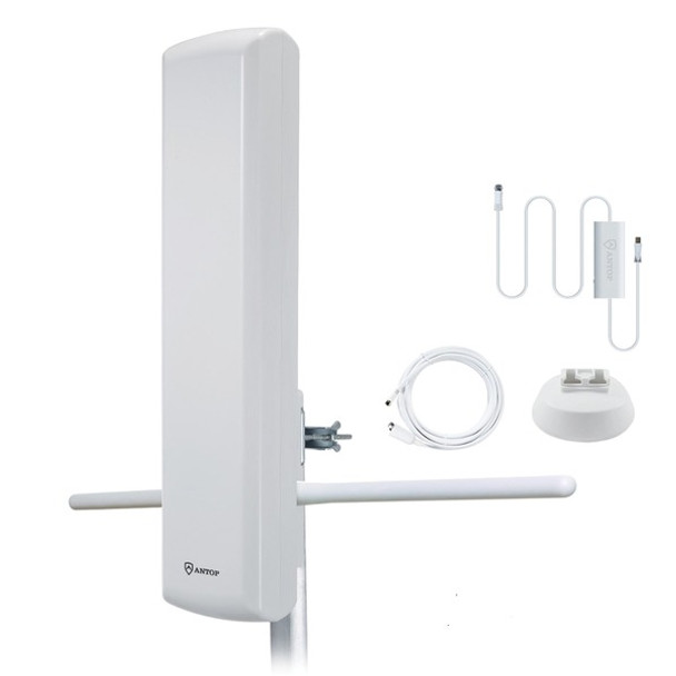 Big Boy AT-402BV Flat-Panel Smartpass-Amplified Outdoor HDTV Antenna